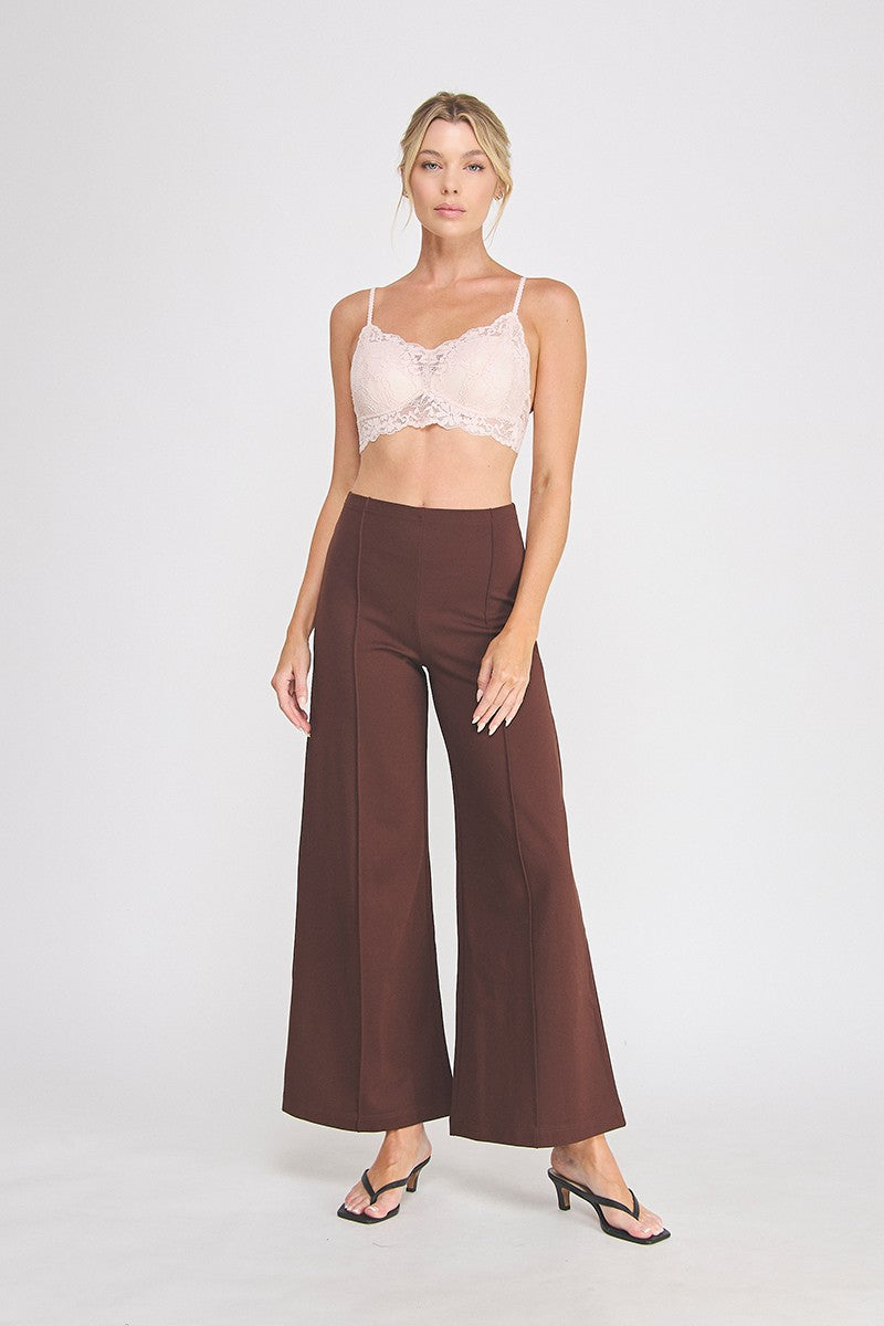 Elise Corded Lace Padded Bralette pink back