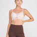 Elise Corded Lace Padded Bralette pink front