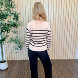 Margot Striped Fine Gauge Sweater