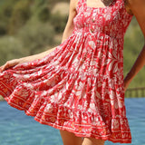 Poppy Field Smocked Tank Dress