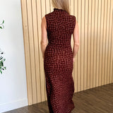 Prairie Check Maxi Dress