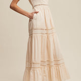 Khloe Romantic Crochet Lace Maxi Dress