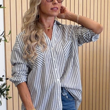 Canyon Stripe Cotton Button-Down