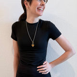 CC Convertible Mixed Metal Necklace