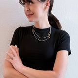 CC Convertible Mixed Metal Necklace