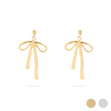 Ellis Ribbon Bow Drop Earrings
