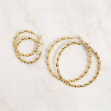 Aubrey Twist Hoop Earrings