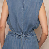 Gwen Drawstring Waist Cropped Top