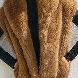 Snow Angel Collared Furry Vest