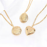 Floral Oval Locket Pendant