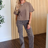 Ella Cheetah Print High Rise Classic Straight