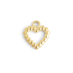 MTT Jewelry - Jewelry - Charms - Textured Heart Charm - MTT Collective