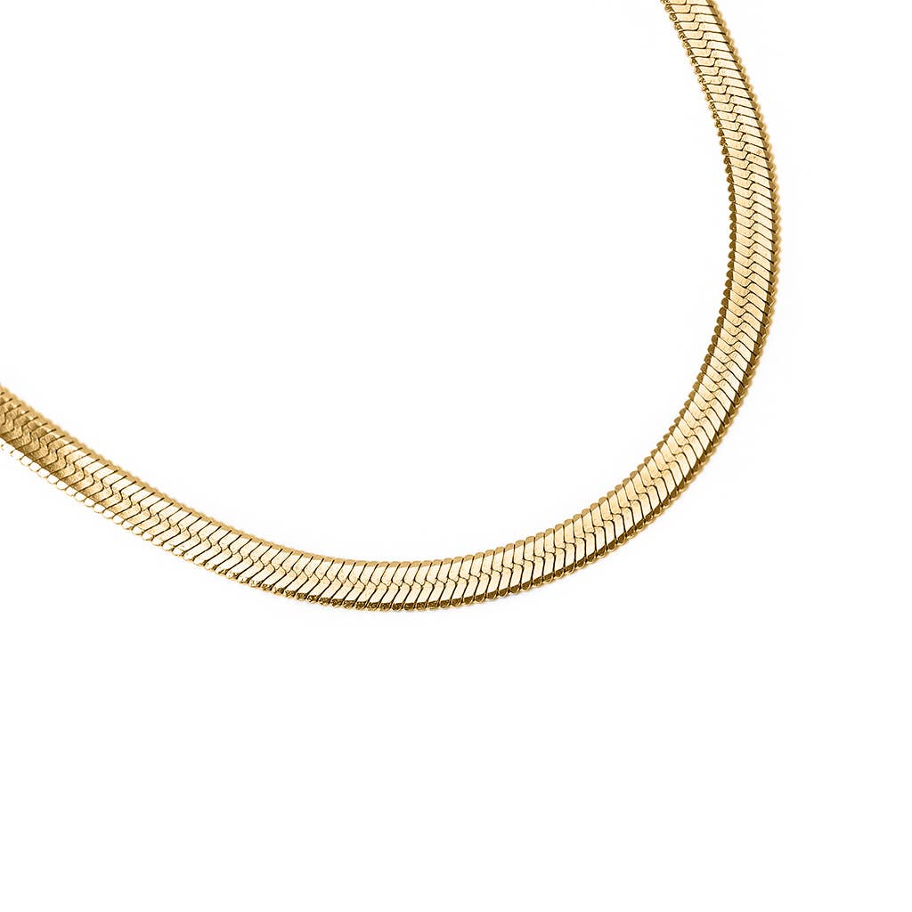 MTT Jewelry - Jewelry - Necklaces - Rowan Herringbone Chain Necklace - MTT Collective