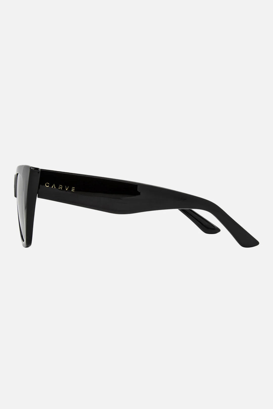 CARVE York Gloss Black sunglasses – side view