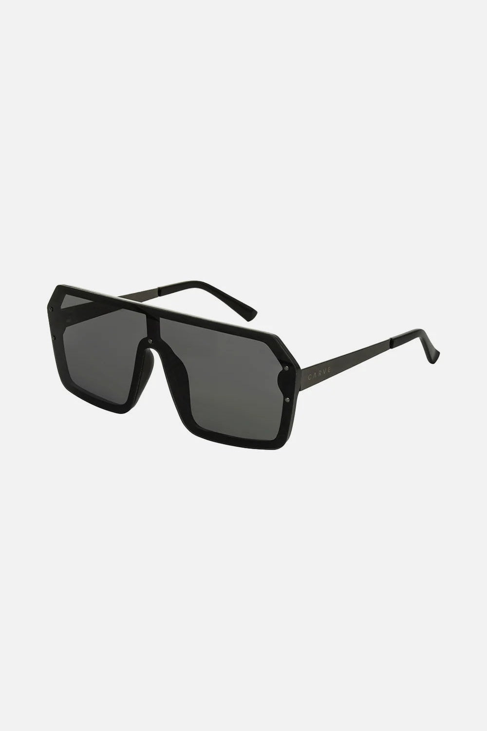 CARVE Tulum Gloss Black sunglasses – angle view