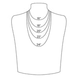 Amanda Lip Chain Lariat Necklace