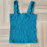 Julie Lace Textured Square Top