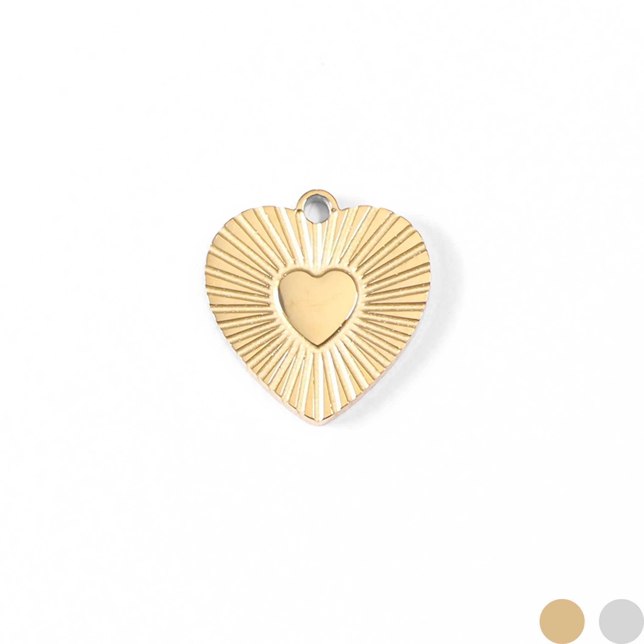 MTT Jewelry - Jewelry - Charms - Sunburst Heart Charm - MTT Collective