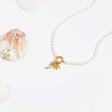 Monroe Freshwater Pearl Charm Holder Necklace