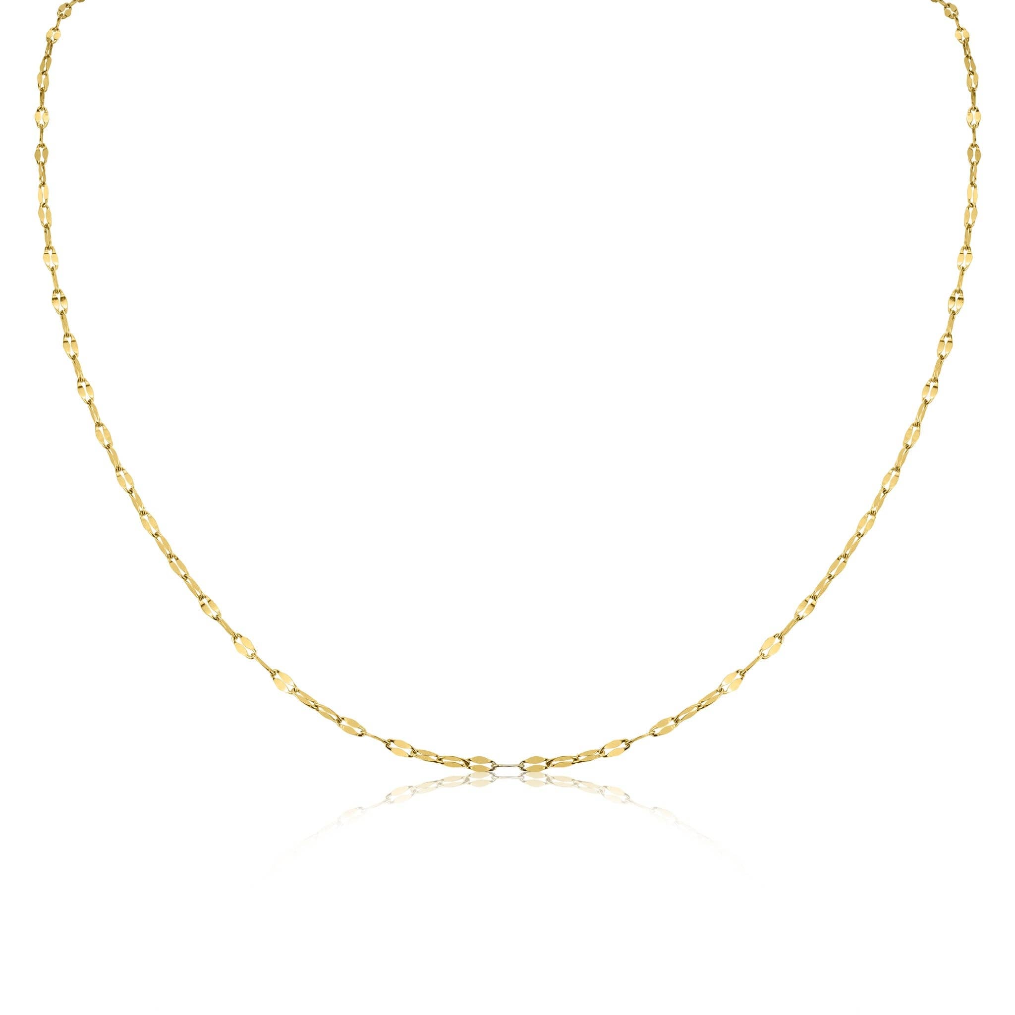 Lola Gold Stainless Steel PVD Lip Chain Necklace - MTT Collective