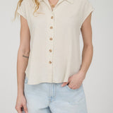 Sun Deck Linen Button Down