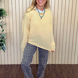 Sequoia Textured Raw Edge Sweater