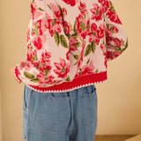 Floral Intarsia Cardigan