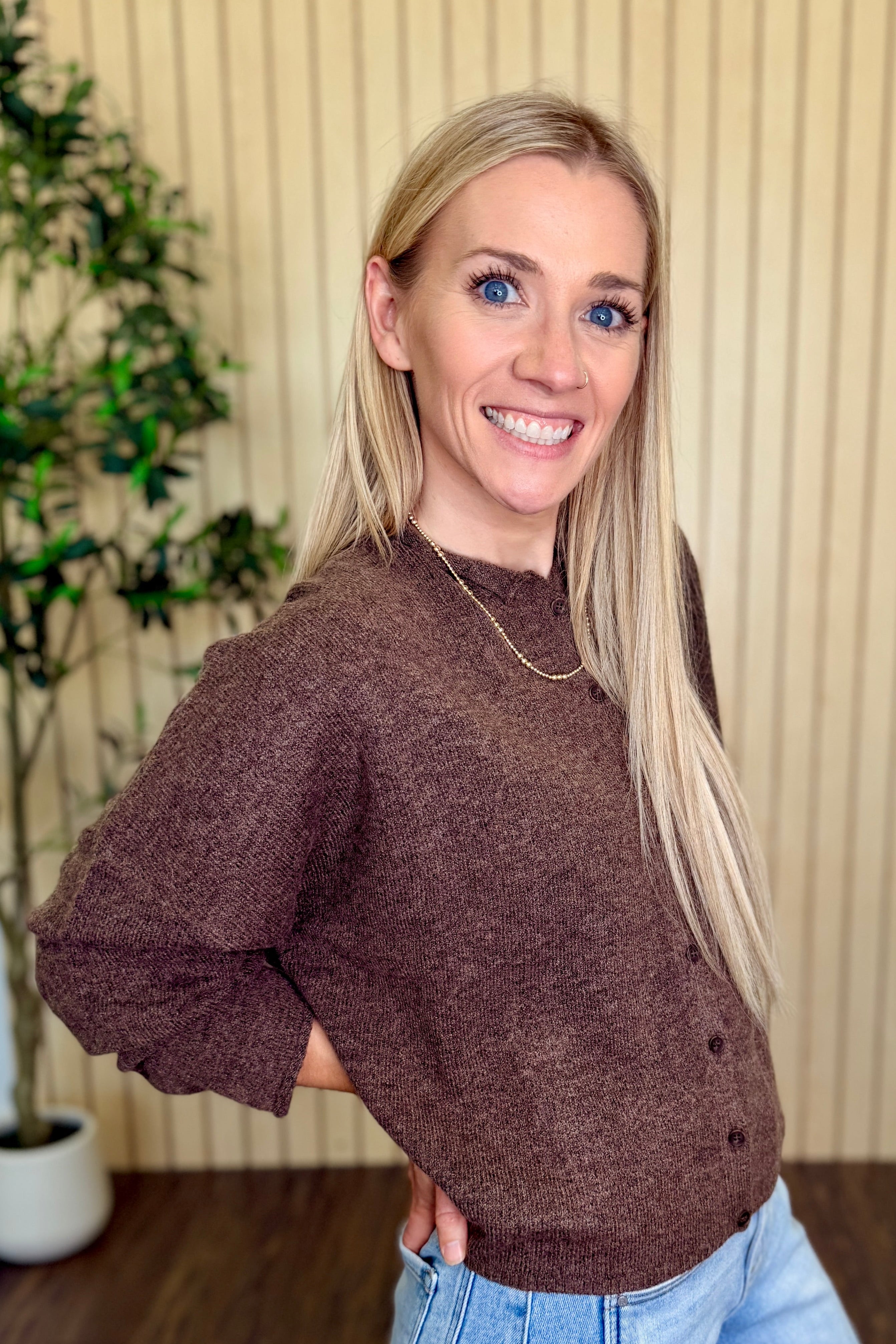 Lightweight Button Down Cardigan
