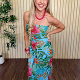 Thistle Strapless Maxi Dress