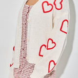 Tate Heart Embroidered Cardigan
