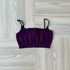 Sloane Micro Square Bralette in Raisin, flat lay