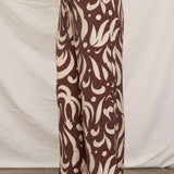 Denise Printed Pattern Tie Pants