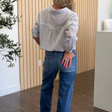 Rosalie High Rise Relaxed Fit Straight Cuff Jeans