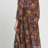 Isla Tiered Boho Midi Dress