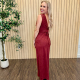 Sable Lace Trim Midi Dress