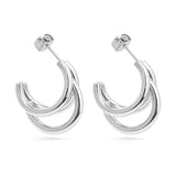 Janet Statement Layered Hoop Earrings