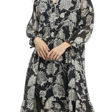 Daphne Two-Tone Boho Midi Dress