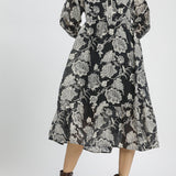 Daphne Two-Tone Boho Midi Dress