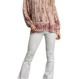 Tessa Floral Peasant Blouse