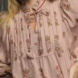 Tessa Floral Peasant Blouse