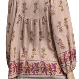 Tessa Floral Peasant Blouse