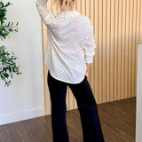 Button-Up Polka Dot Shirt