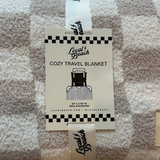 Local Beach Checker Cozy Travel Blanket