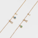MTT Jewelry - Jewelry - Charms - 18K Gold PVD Cubic Zirconia Birthstone Charm - MTT Collective