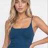 Melanie Clean Line Square Cami in Deep Sea Blue