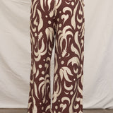 Denise Printed Pattern Tie Pants