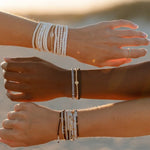 Seascape Vinyl Disc Stretch Bracelet - MTT Collective