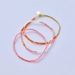 Mixed Seed Bead Stretch Bracelet Set Of 3 - MTT Collective