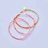 Mixed Seed Bead Stretch Bracelet Set Of 3 - MTT Collective