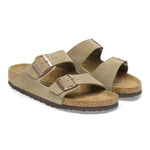 Birkenstock - Womens - Shoes - Sandals - Arizona Suede Leather Sandals - MTT Collective